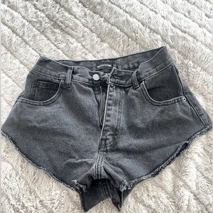 Princess Polly grey jean shorts‎